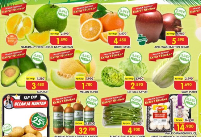 Promo buah Superindo 24 September 2025. (superindo)